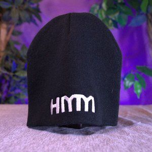 Unisex "Human Movement" Black Beanie. Size: One Size. Style: Knit Beanie